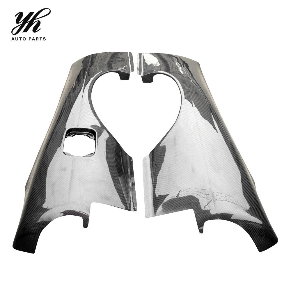 3K Twill Carbon Fiber Rear Over Fenders +50mm Widebody Flares for Nissan 180SX RS13 S13 240SX Hatchback Tuning