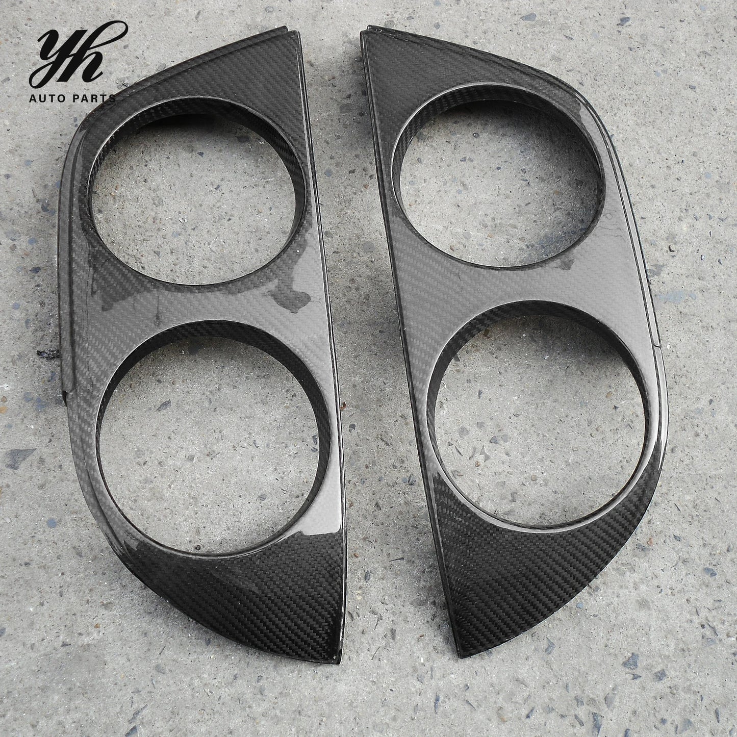 For Skyline R33 GTR GTS Rear Lamp Light Cover (pair) CF Carbon Fiber