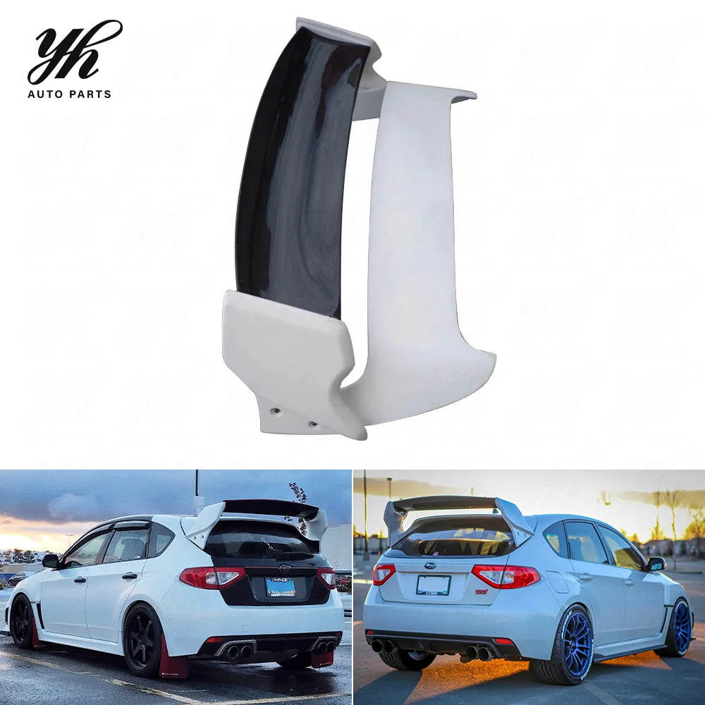YH 2008-2014 Impreza GRB WRX/STI VRS Style High Quality Black Rear Spoiler No Brake Light