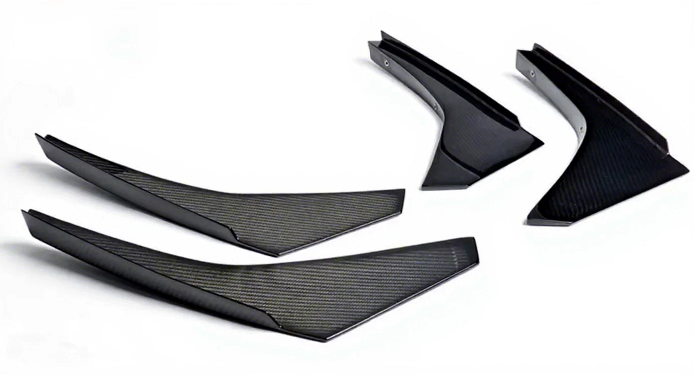 For 2008-2010 R35 GTR GTR35 CBA JDM Style Bumper Canards 4pcs