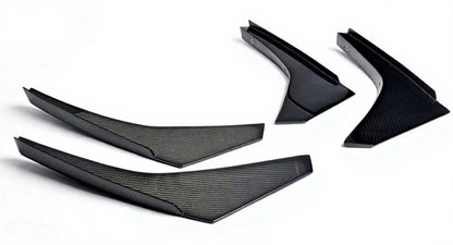 For 2008-2010 R35 GTR GTR35 CBA JDM Style Bumper Canards 4pcs