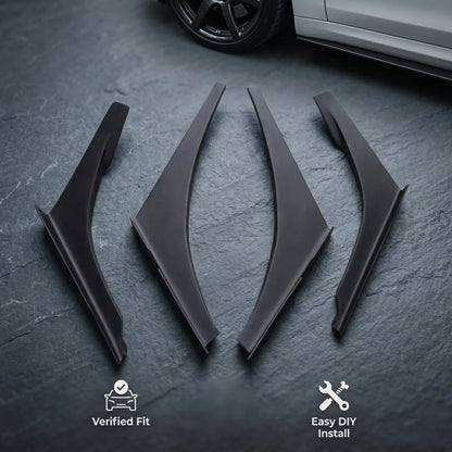 4pcs FRP Track Canards for Lancer Evolution 7-9 EVO Custom Performance Enhancement Model