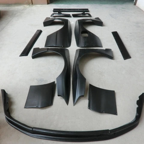 YH Glass Fiber SKYLINE R32 GTR ROCKET BUNNY PANDEM STYLE Complete Bodykit FRP Black 100% Fitment