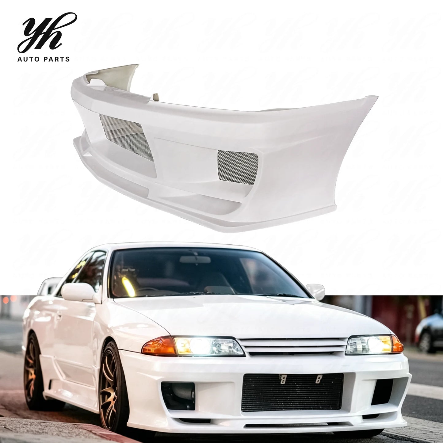 High Quality Glass Fiber Do-Luck Front Bumper for Skyline R32 GTR