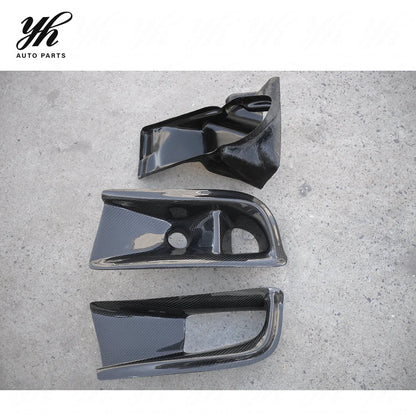 For 2003-2005 Evolution 8 VS Style Air Duct & Oil Clean Guide 3PCS Carbon Fiber