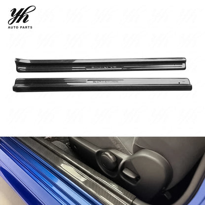 Yuhang Black Carbon Fiber Door Sill Plate for Skyline BNR34 R34 GTT GTR Style Kick Panel-Easily Installed