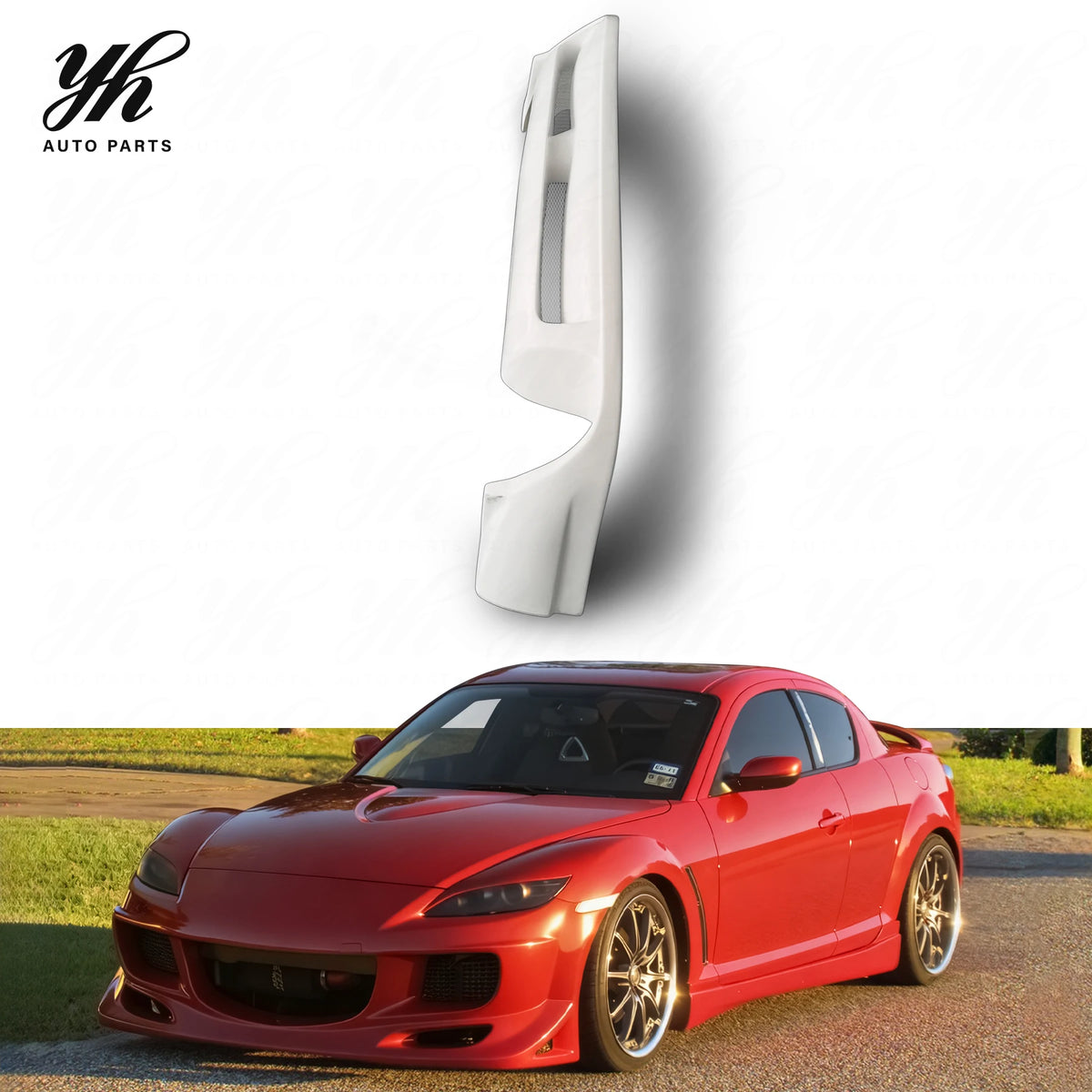 FRP  Rear Lip Splitter for Glass Fiber RX8 Car Styling