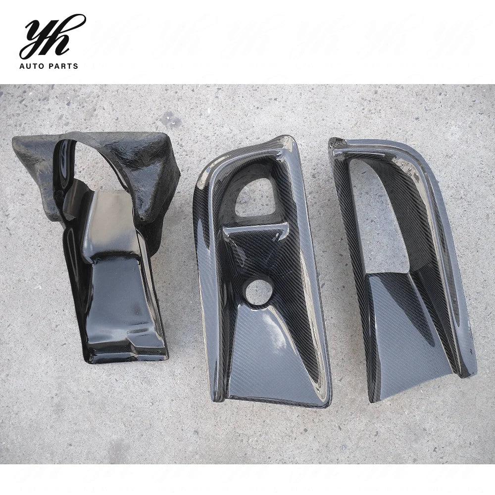 For 2003-2005 Evolution 8 VS Style Air Duct & Oil Clean Guide 3PCS Carbon Fiber