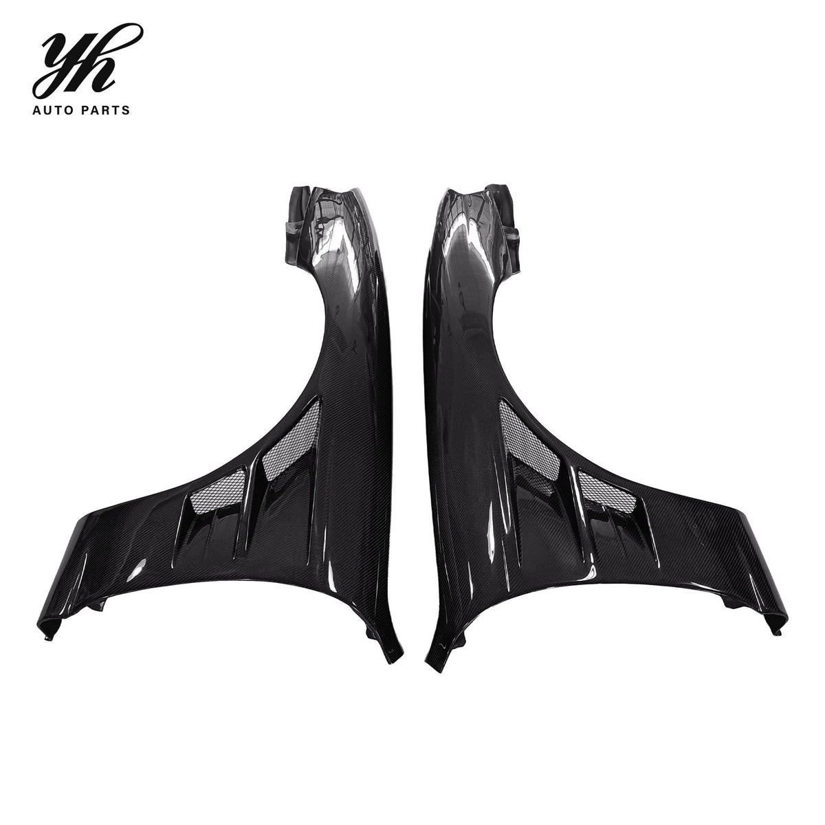 BN Style 3K Twill Carbon Fiber Front Over Fenders +25mm Widebody Flares for Nissan Silvia S14 Kouki S14A 240SX Tuning