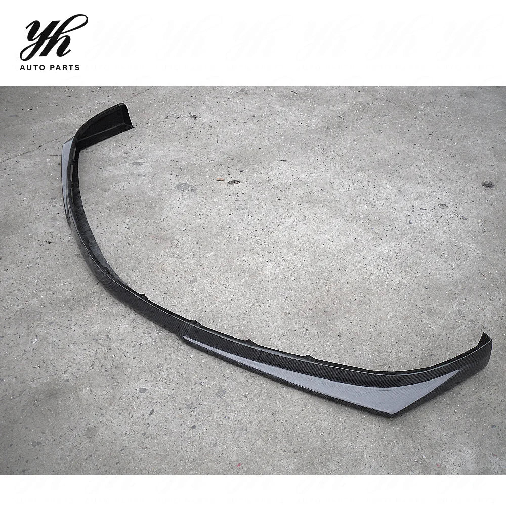 Black Carbon Fiber Front Lip Splitter Valance CF with High Gloss Finish for YH 03-05 Lancer Evolution EVO 8 Ralliart
