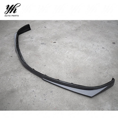 Black Carbon Fiber Front Lip Splitter Valance CF with High Gloss Finish for YH 03-05 Lancer Evolution EVO 8 Ralliart
