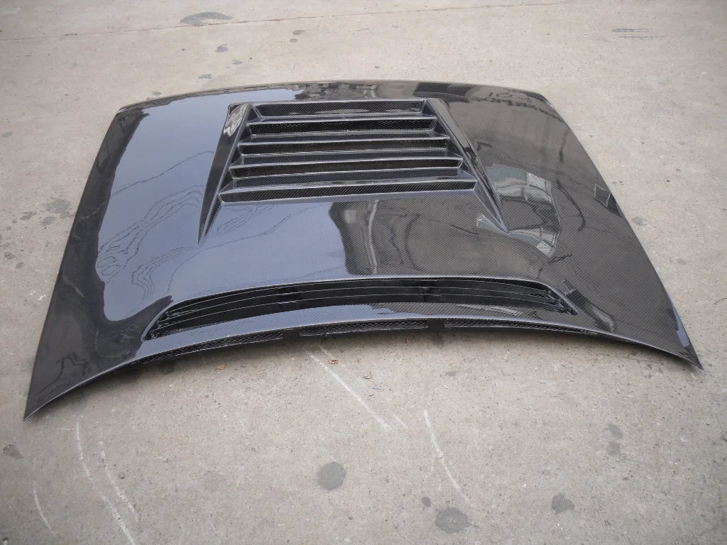 A31 DMAX New Front Hood Carbon Fiber 3K Twill Weave Black