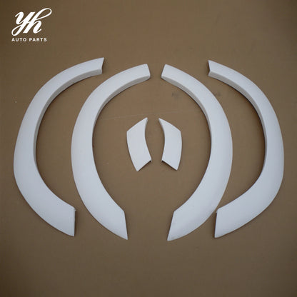 YH Black High Glossy Wheel Arches Extension for Skyline R33 GTST/GTR 400R 6pcs FRP Fiber Glass 100% Fitment Easily Installed