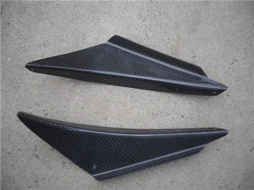 For Evolution 8 OEM Style Carbon Fiber Front Bumper Canard 2pcs
