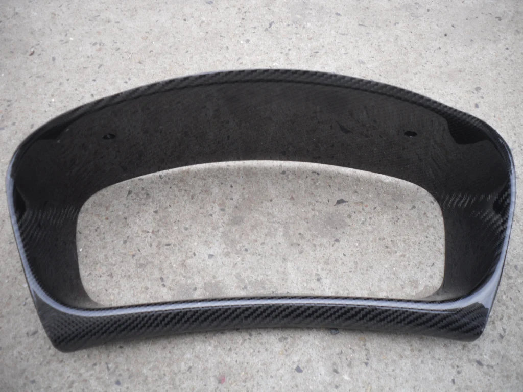 New for Evolution EVO 6 OEM Style Carbon Fiber Black Dash Surround Full Replacement