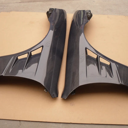 For 1989-1994 Skyline R32 GTS 2D 4D BN Style Front Vented Fender +25mm Carbon Fiber High Glossy Finish Yuhang Brand
