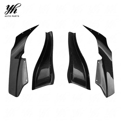 Bodykit Carbon Fiber CF Front Bumper Canard Splitter Valance 4pcs for Skyline R33 GTR Border