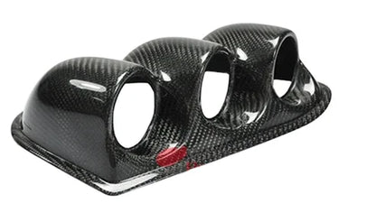 YH Carbon Fiber CF Bodykit for 2003-2007 Evolution EVO 7/8/9 RHD DASH TRIPLE GAUGE POD (52/60MM) 3K Twill Weave Finish