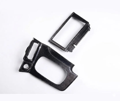 3K Twill Carbon Fiber RHD Radio Center Console Gear Surround Trim for Nissan Skyline GT-R GTR R34 BNR34 1999-2002