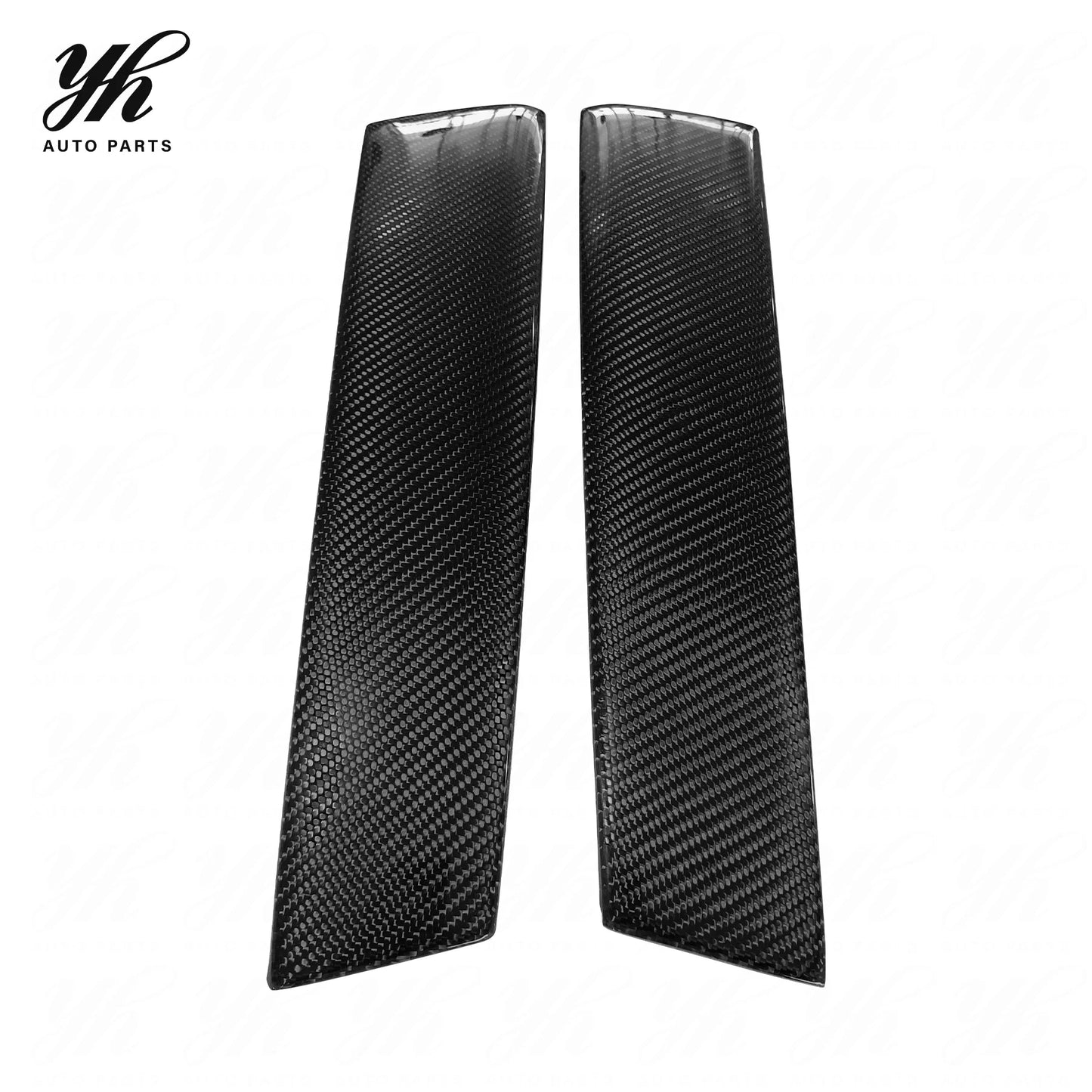 Yuhang High Quality Black Carbon Fiber B Pillar Cover for 2008- Skyline R34 GTR GTT 2pcs Easy Installation No Warranty