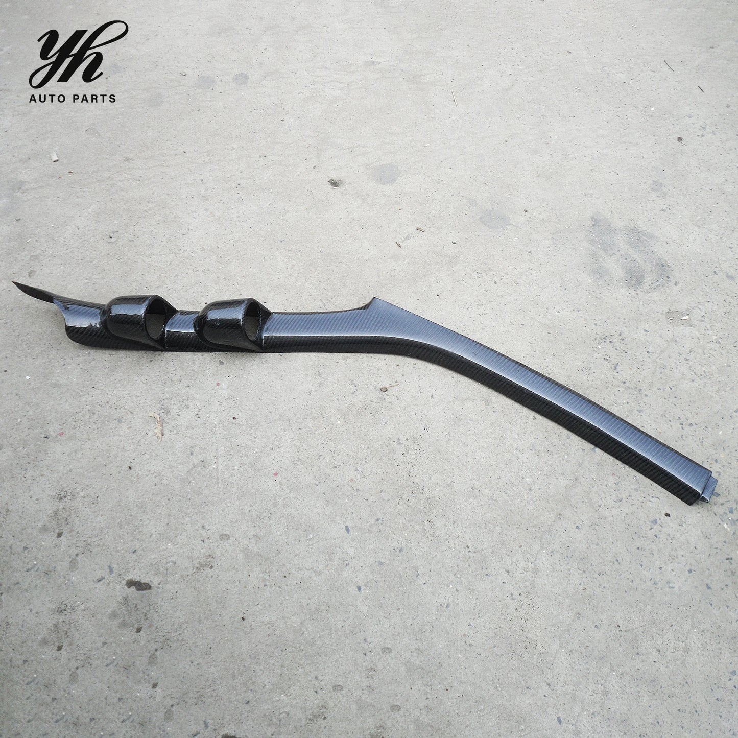 YH Carbon Fiber Skyline R33 GTS/GTR A-Pillar Twin Gauge Pod RHD CF Black for Retrofit/Upgrade