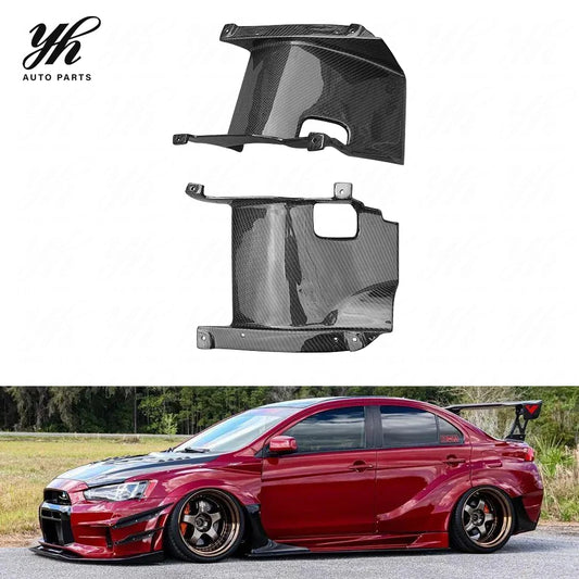 Yuhang Mitsubishi Lancer EVO X EVO 10 Carbon Fiber Intercooler Side Plates (Pair)-Black