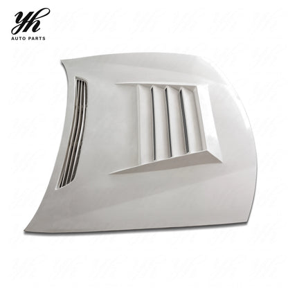 FRP D-Max Style Vented Engine Hood Fiberglass Bonnet for Nissan Silvia S14A S14 Kouki 1997-1998 Tuning Parts