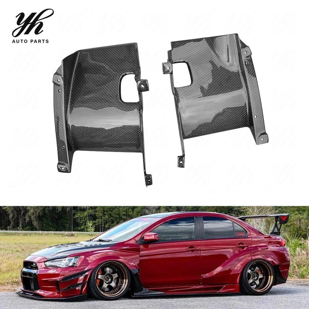 Yuhang Mitsubishi Lancer EVO X EVO 10 Carbon Fiber Intercooler Side Plates (Pair)-Black