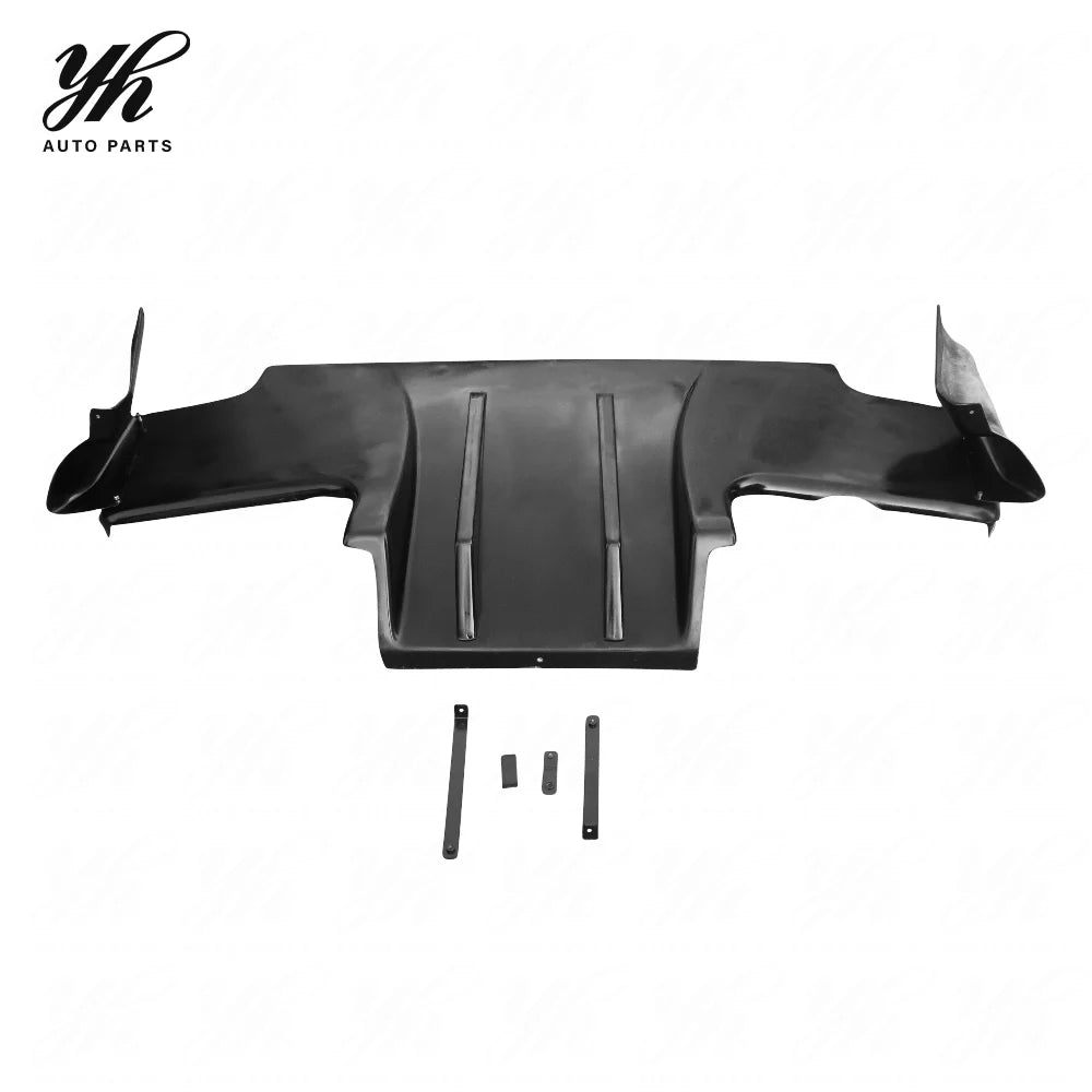 1989-1994 Skyline R32 GTR TS Style Glass Fiber Rear Diffuser Type-B with Metal Fitting Accessories (5pcs)