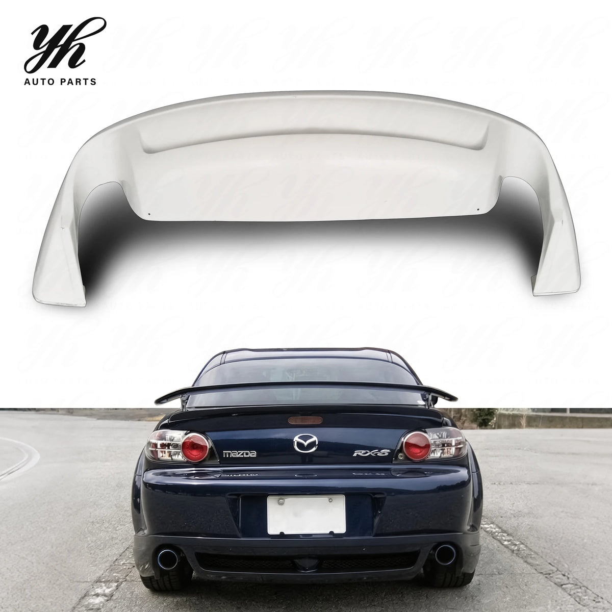 FRP  Rear Lip Splitter for Glass Fiber RX8 Car Styling