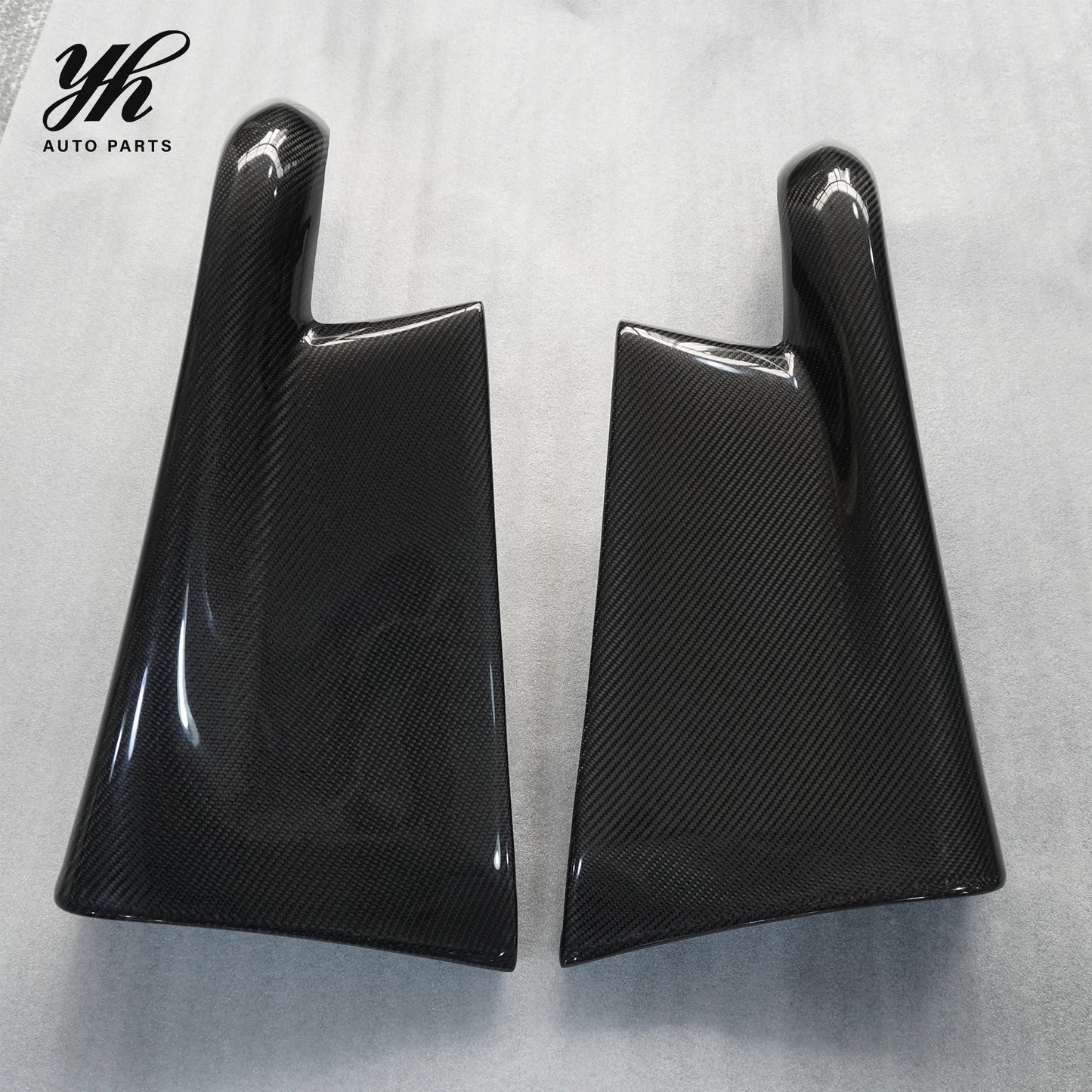 Yuhang New for 1989-1994 Skyline R32 GTS TS Style Rear Bumper Spats Carbon Fiber