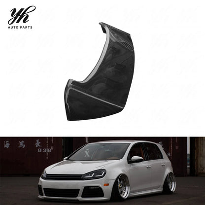 GOLF 6 GTI OSIR Rear Single Carbon Fiber Spoiler with High Gloss Finish for VW Golf