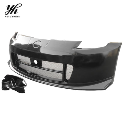 Portion Carbon Fiber Front Bumper With Canard Duct Fit for 2002-2008 350Z Nismo NI Version 2 Style