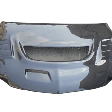 New Lightweight Evo 8 Vented Carbon Fiber Engine Hood with High Gloss Finish 3K Twill Weave Black Color Mitsubishi Lancer