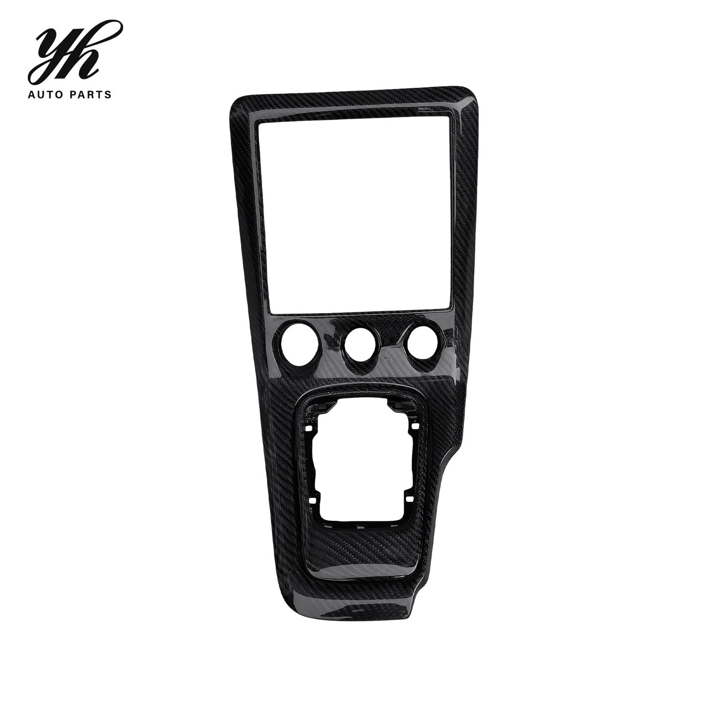 Yuhang Brand for 200SX 240SX S15 Silvia RHD Black Carbon Fiber High Glossy Finish Radio Gear Surround Console Replacement