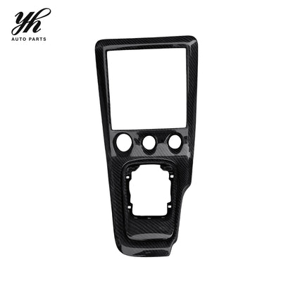 Yuhang Brand for 200SX 240SX S15 Silvia RHD Black Carbon Fiber High Glossy Finish Radio Gear Surround Console Replacement