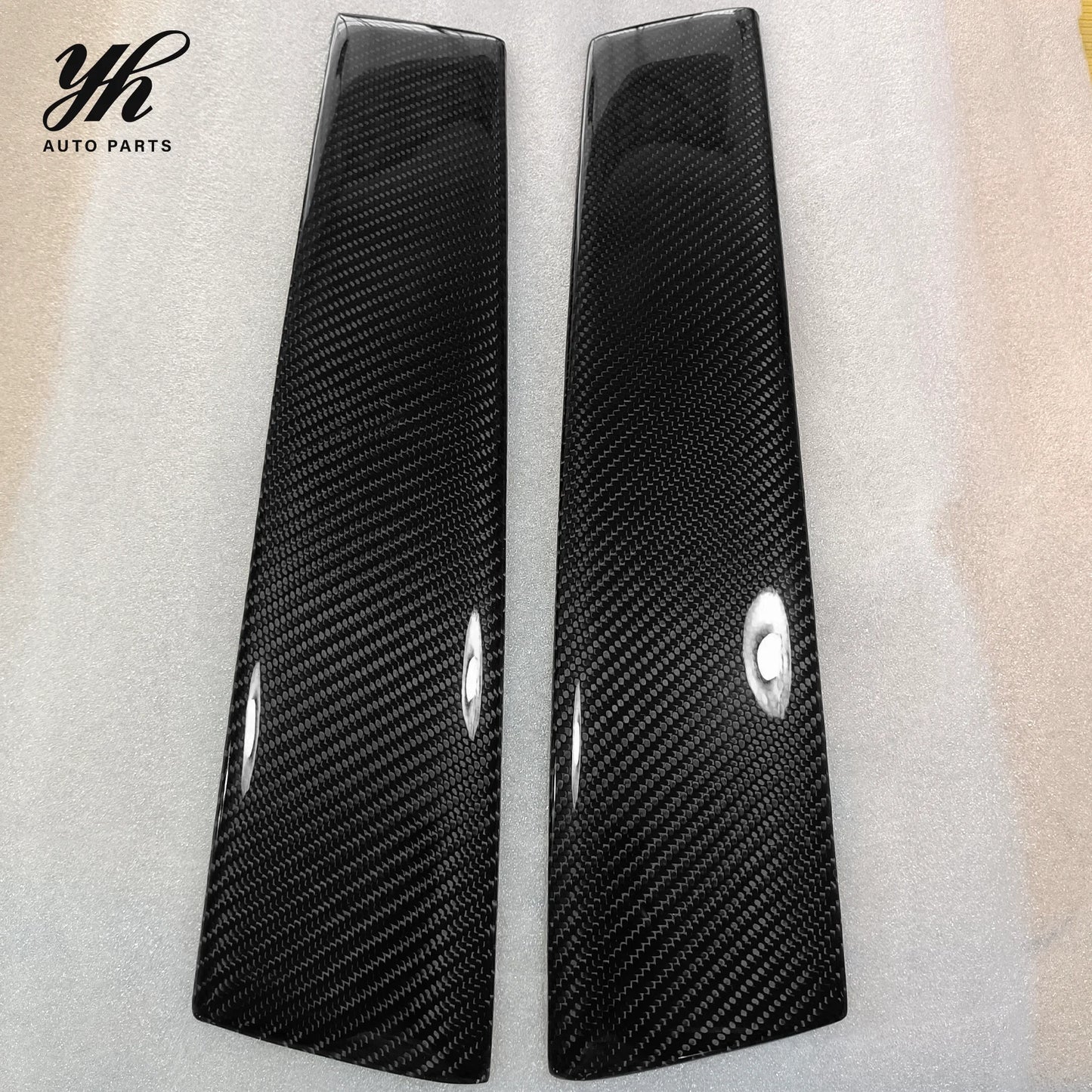 Yuhang High Quality Black Carbon Fiber B Pillar Cover for 2008- Skyline R34 GTR GTT 2pcs Easy Installation No Warranty