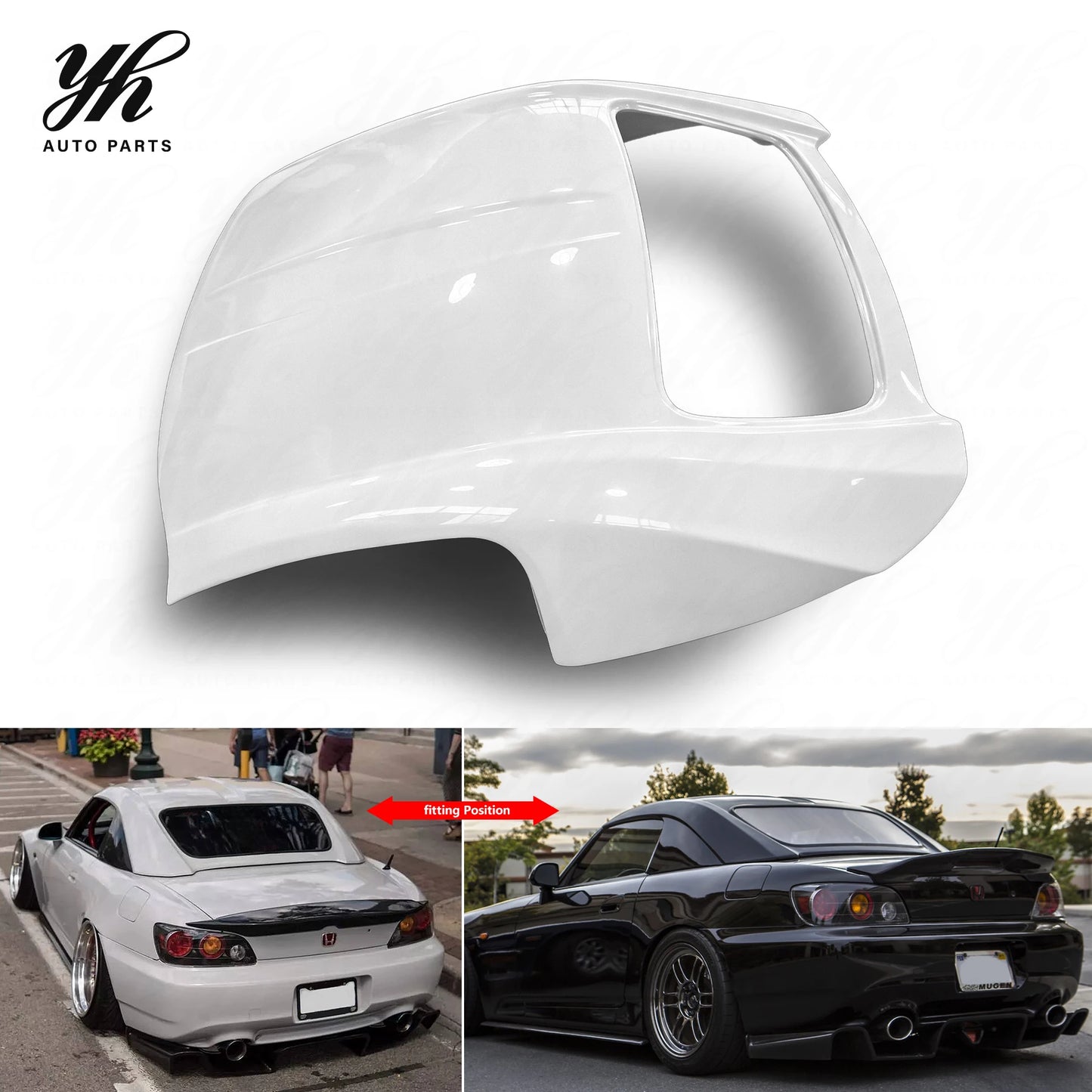 For 1992-1997 S2000 Hardtop Glass Fiber for Fitment Full Set