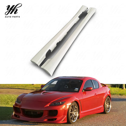 High Quality FRP Side Skirt for Glass Fiber RX8 Car Styling
