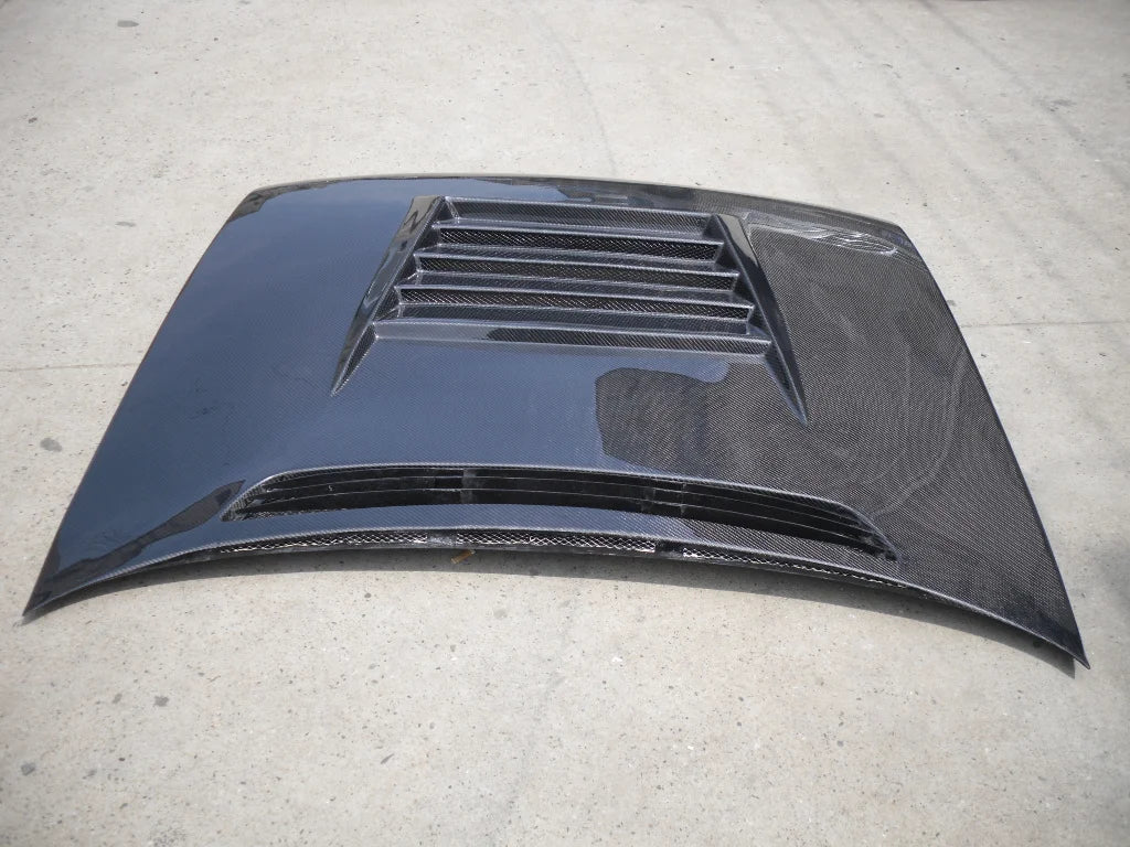 A31 DMAX New Front Hood Carbon Fiber 3K Twill Weave Black