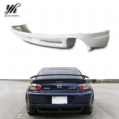 FRP  Rear Lip Splitter for Glass Fiber RX8 Car Styling