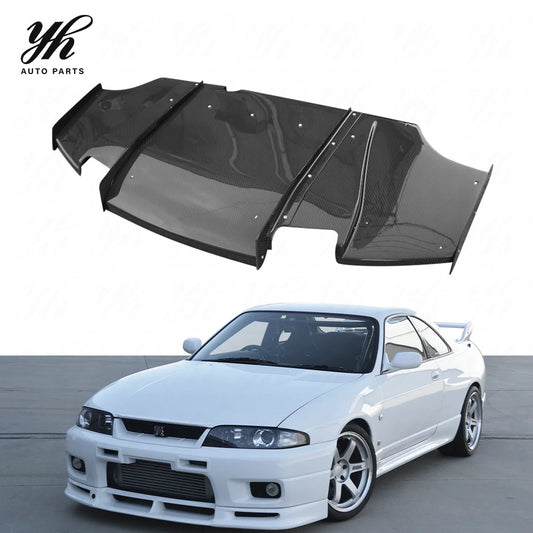 Yuhang High Quality 2008-2012 Evolution 10 EVO X VS Style Rear Diffuser 5pcs Carbon Fiber Black with Easy Installation
