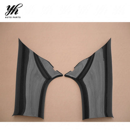 For EVO10 Carbon Fiber Seatbelt Cover Trim Pair