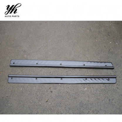 YH Carbon Fiber CF Bodykit for 180SX PRS13/PS13 Silvia Door Sill Panel Kick Plate (Pair) Black High Quality Easily Install 1
