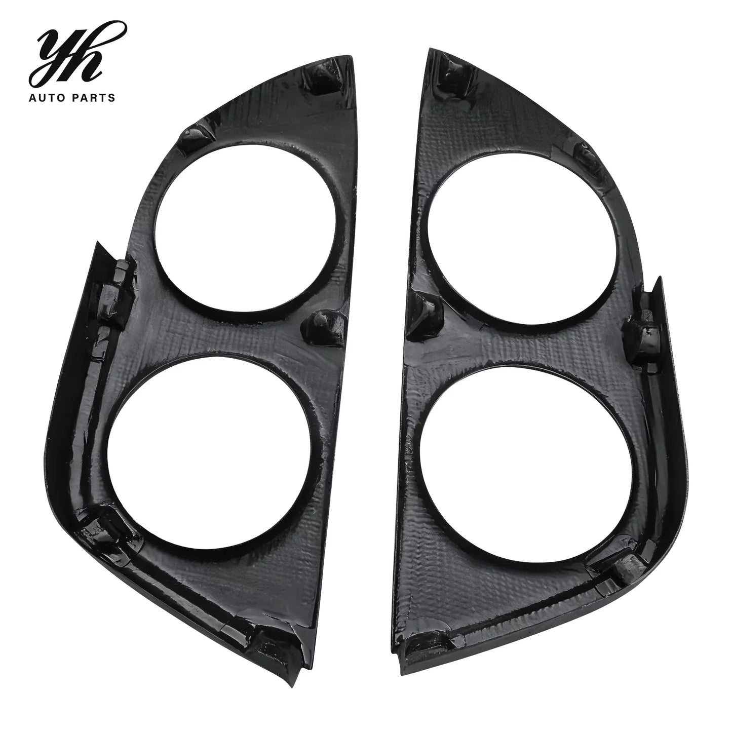 Fog Lamp Cover (pair) CF for Skyline R33 Spec 2 GTS OEM Style Carbon Fiber