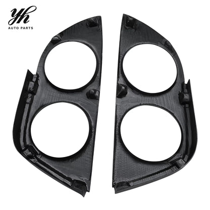 Fog Lamp Cover (pair) CF for Skyline R33 Spec 2 GTS OEM Style Carbon Fiber