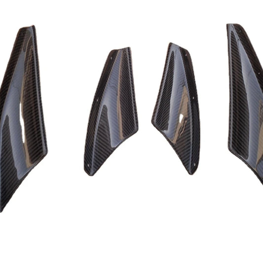 For Evo 10 Carbon Fiber Bumper Canard Carbon