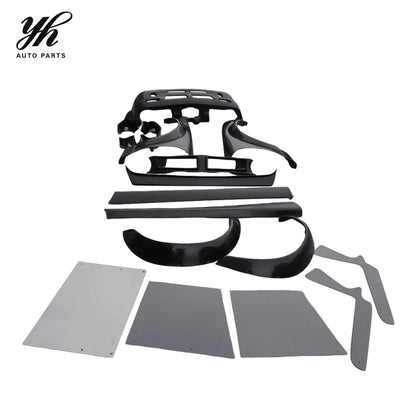 Rocket Bunny Carbon Fiber Glass Fiber Finish Body Kit Bumper Fender Spoiler for S14 (1993-1999) Black High Quality Easy