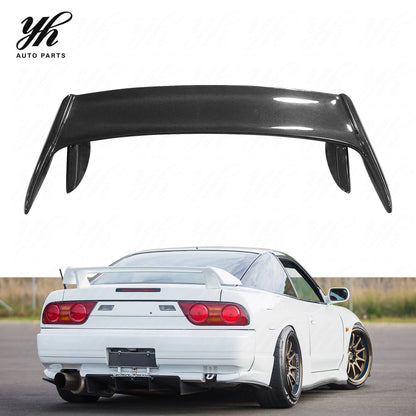 Custom FRP Carbon Fiber Rear Spoiler for Nissan Silvia S13 240SX 200SX Kouki Style Single Deck Trunk Wing Lip Extension