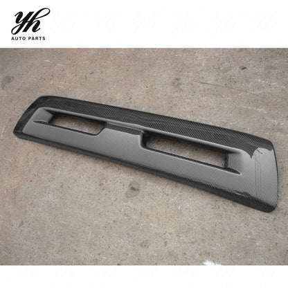 EVO X Style Carbon Fiber Front Bumper Grill for Mitsubishi Lancer 1998-2001 EVO 5 6 V VI Conversion Mesh Grille